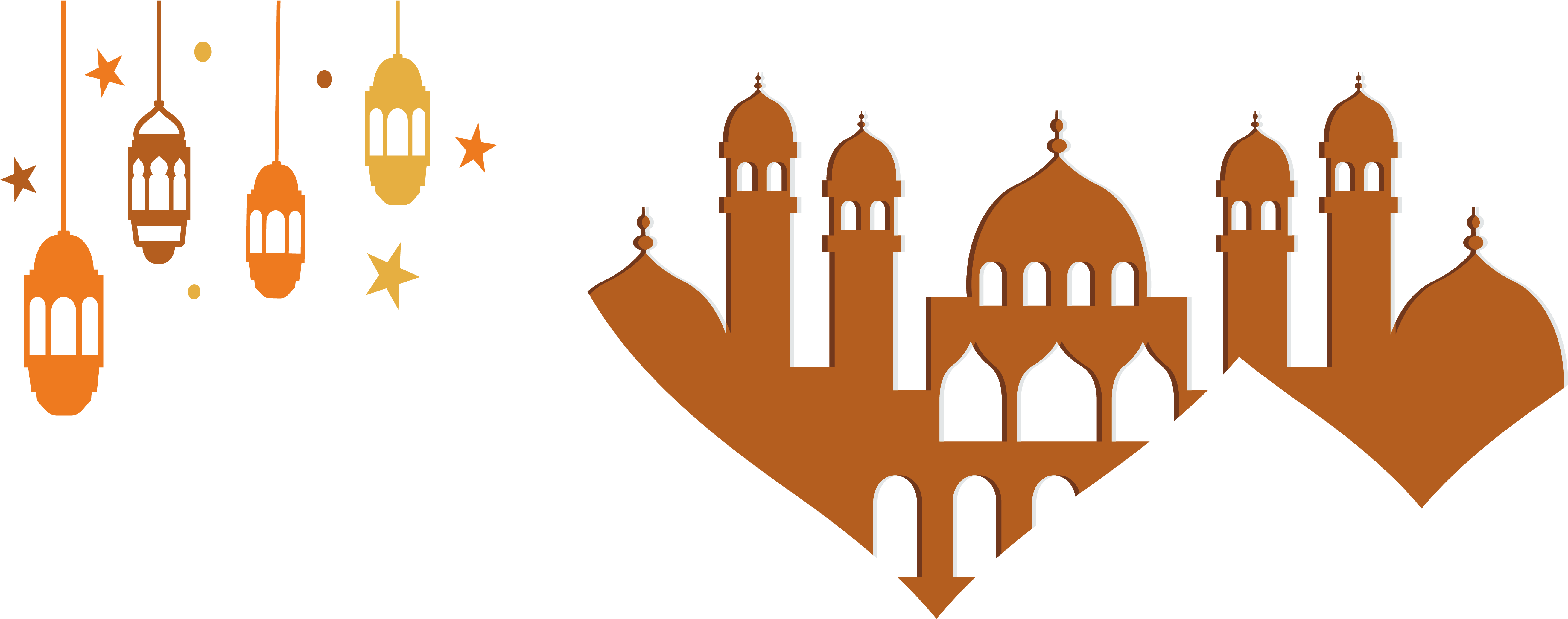 Islam Banner Logo - Islam Logo (5375x2245), Png Download