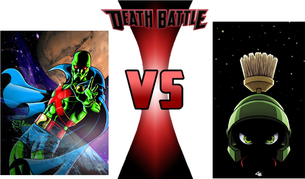 Martian Manhunter Vs Marvin The Martian - Diddy Kong Vs Waluigi (1058x594), Png Download