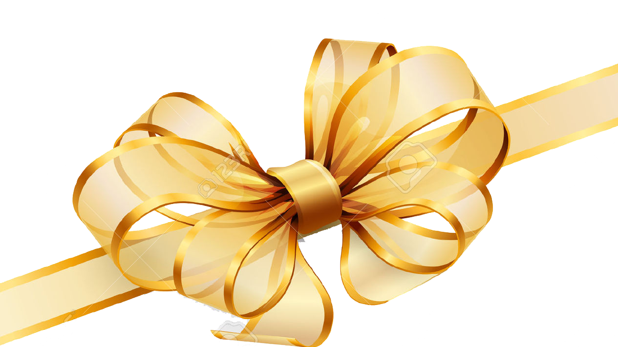 Buenos Deseos - Clipart Golden Ribbon Png (1265x711), Png Download