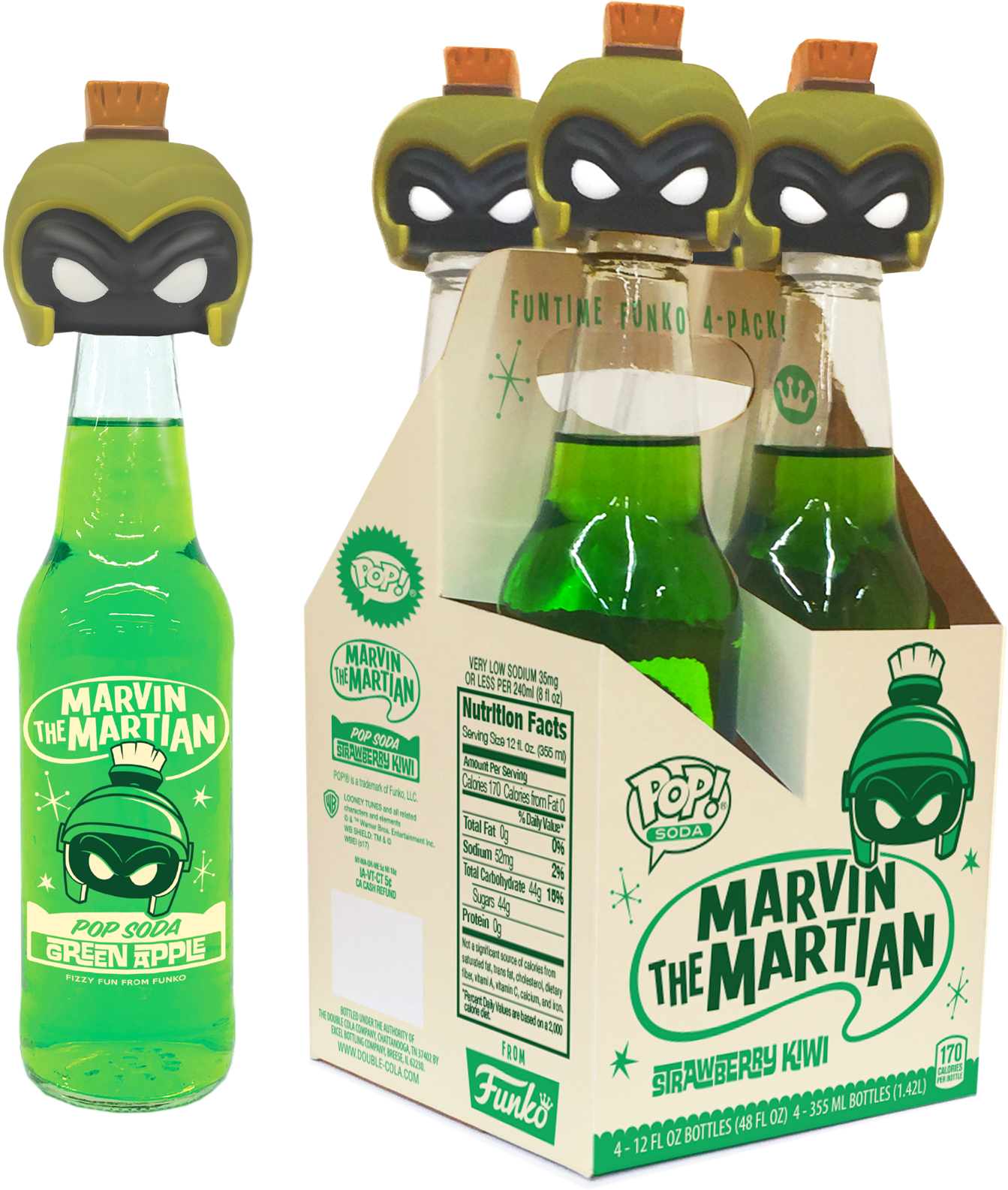 Marvin The Martian Pop Soda 4-pack - Funko Pop Soda (1583x2110), Png Download