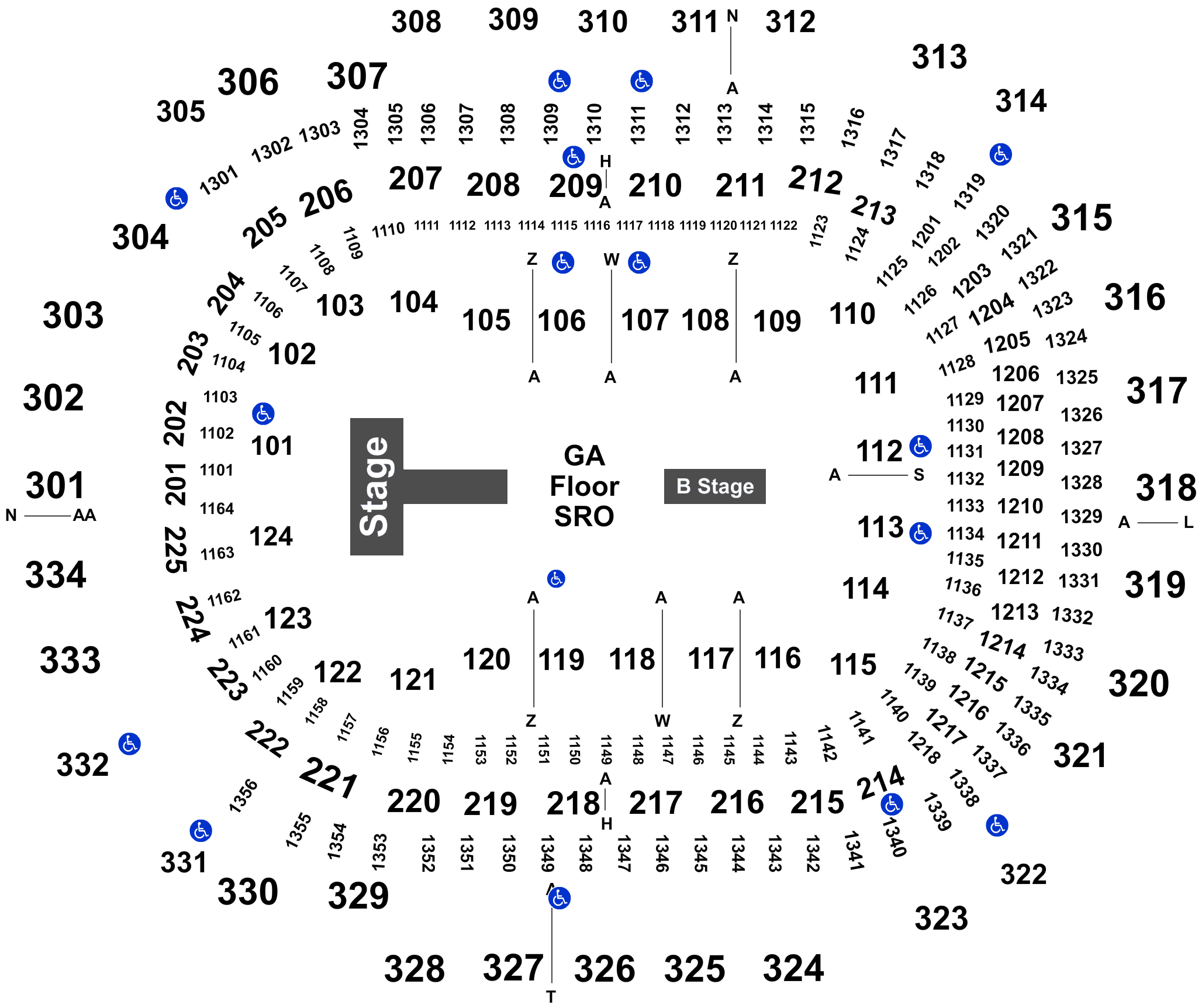 Legend - American Airlines Center Dallas Tx Seats Map (2100x1776), Png Download