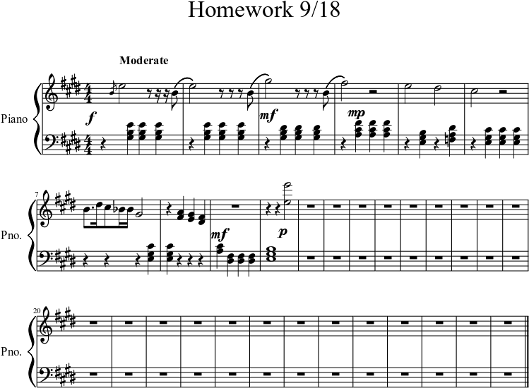 Print - Big Bang Theory Theme Notes (827x1169), Png Download