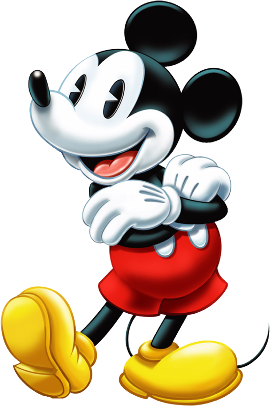 Mickey Arm Fold Png Image - Mickey Mouse Png Transparent (576x850), Png Download