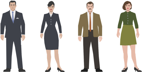They're Going To Be Coming To Work Every Day In Your - Office Worker Standing (594x250), Png Download