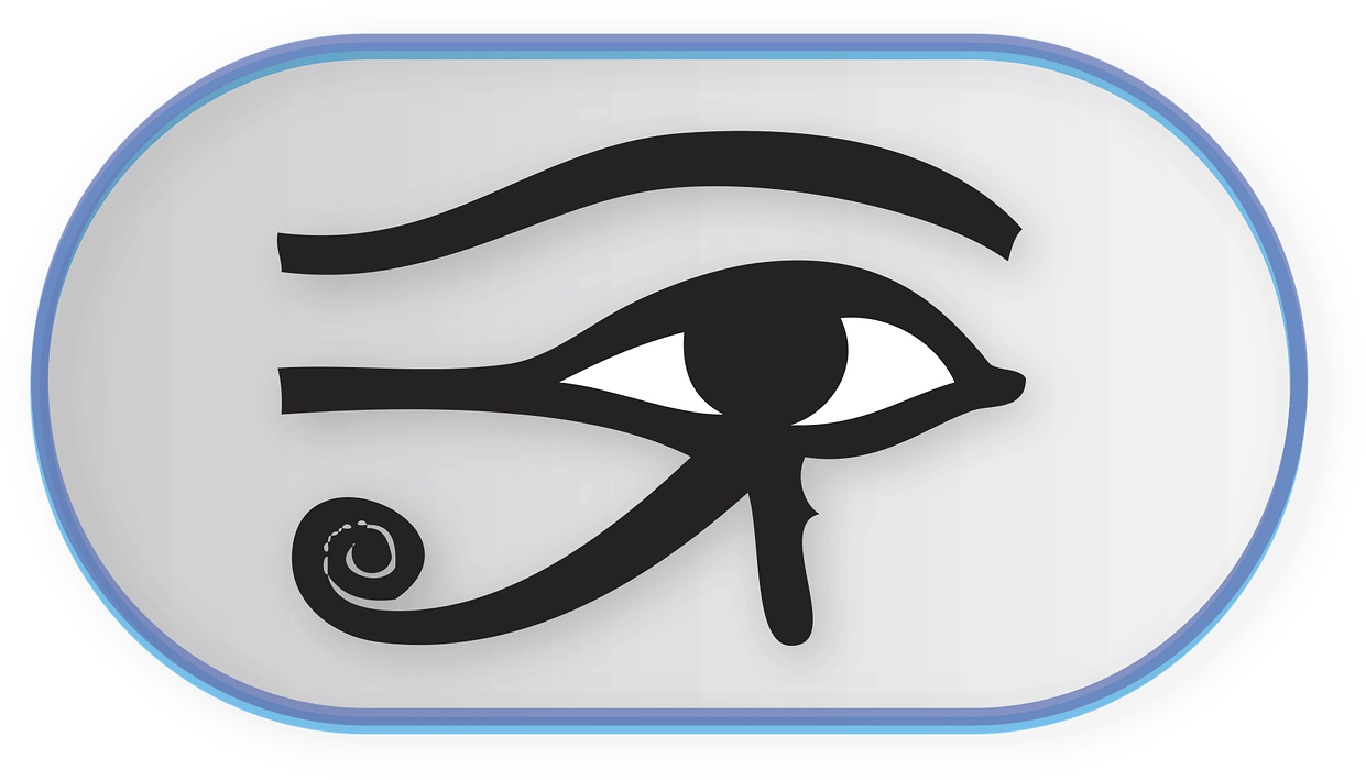 Egypt, Figure, Graphics, Vector, Illustration, People - Eye Of Heru Tote Bag (960x562), Png Download