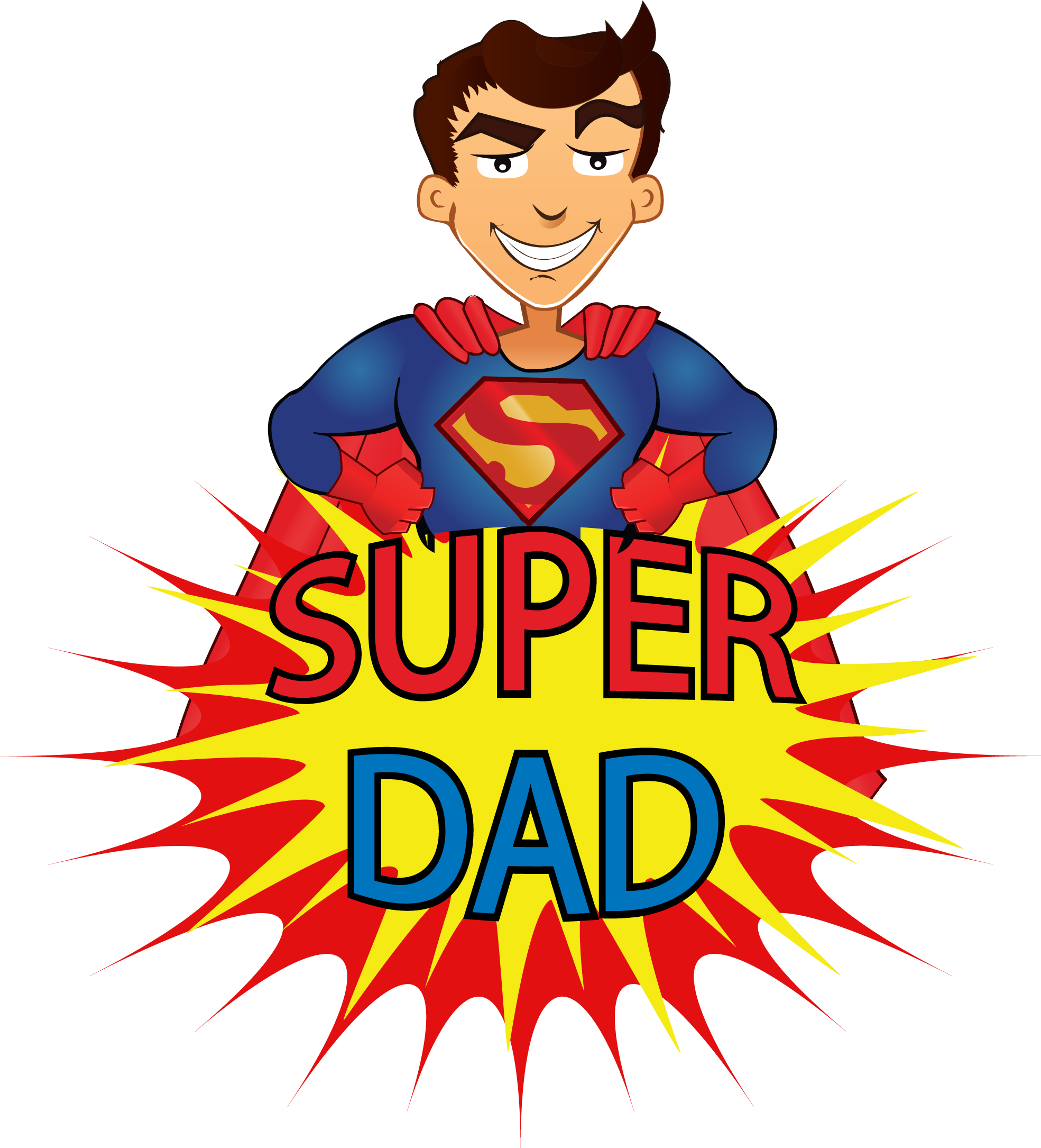 Share This Article - Super Dad Cartoon (1969x2170), Png Download