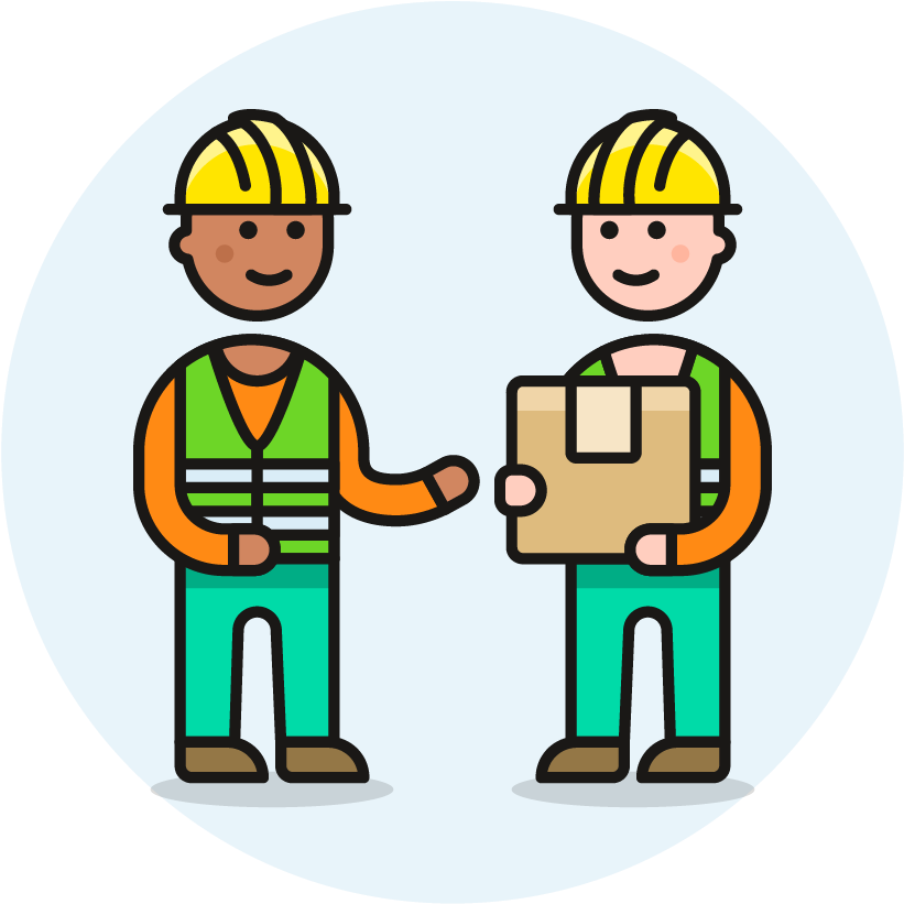 Graphic Stock Icon Image Creator Pushsafer Send Push - Warehouse Worker Png (1024x1148), Png Download