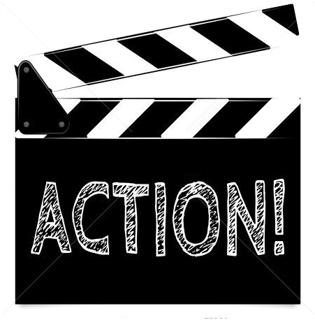 Gallery - Movie Action Take Board (450x470), Png Download
