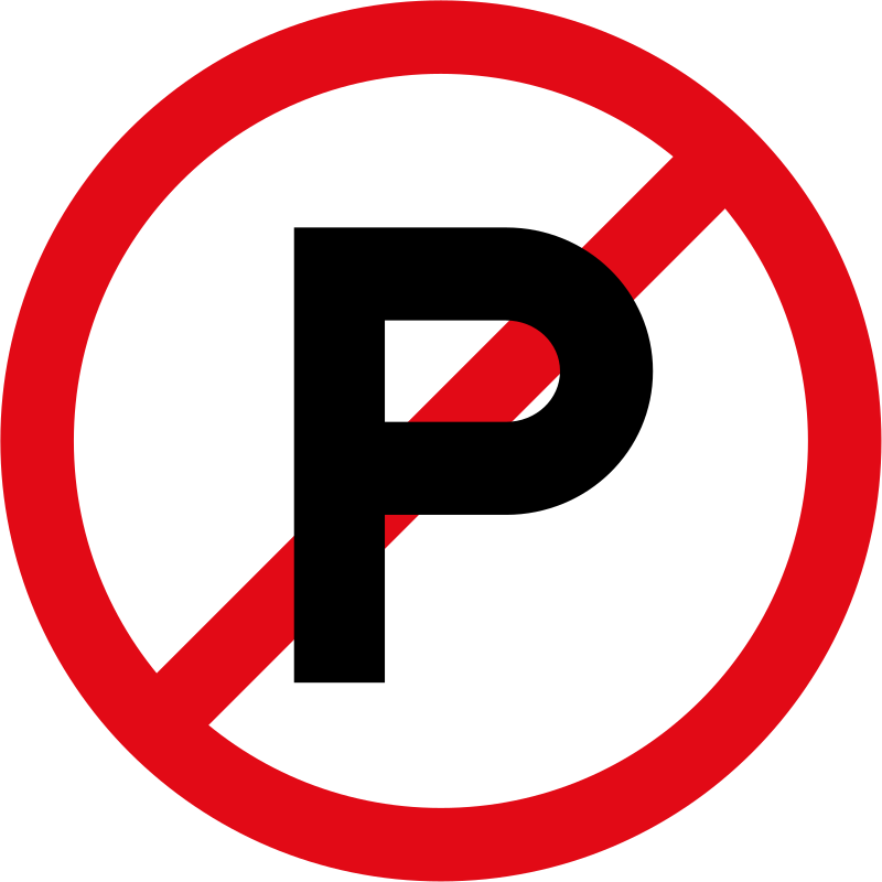 Parking Prohibited Sign - No Parking Road Sign Philippines (800x800), Png Download
