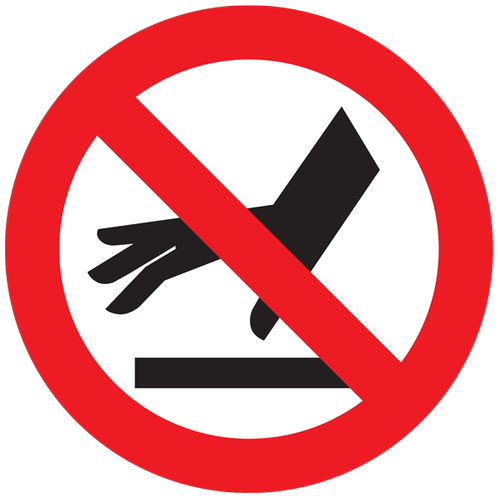 Do Not Touch Label (498x498), Png Download