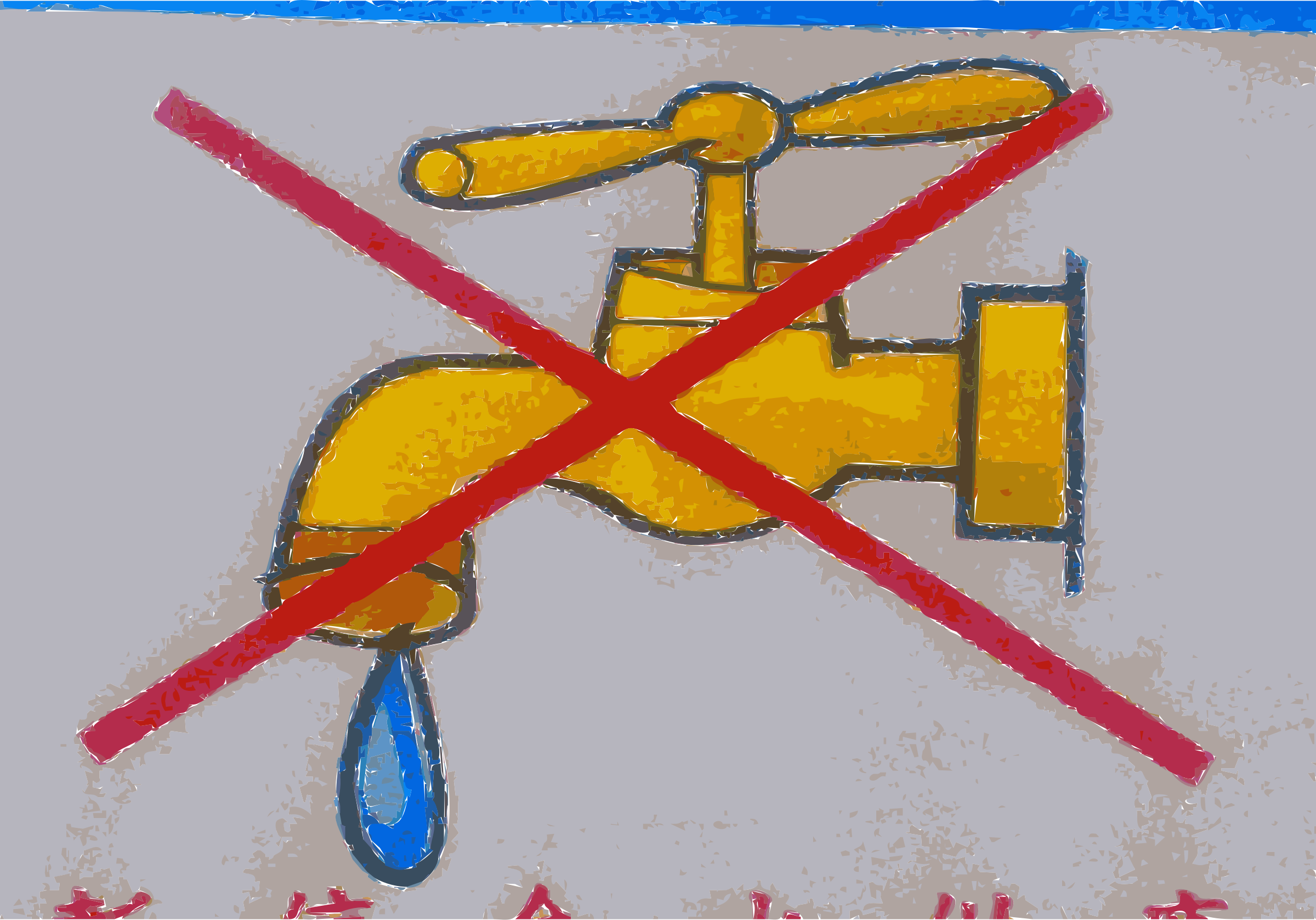This Free Icons Png Design Of No Water Or Water Use (2400x1678), Png Download