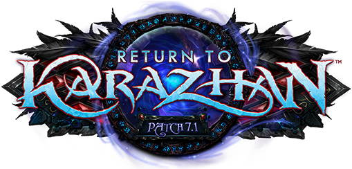 Return To Karazhan Logo - World Of Warcraft Каражан (600x249), Png Download