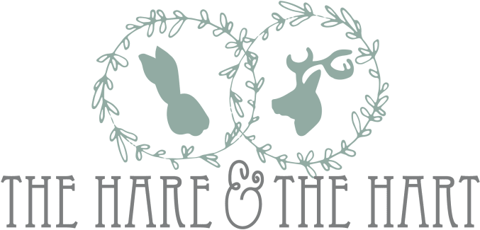 The Hare And The Hart Logo - Monogrammed Personalized Tote Bag, Bridal Tote Bag, (680x346), Png Download