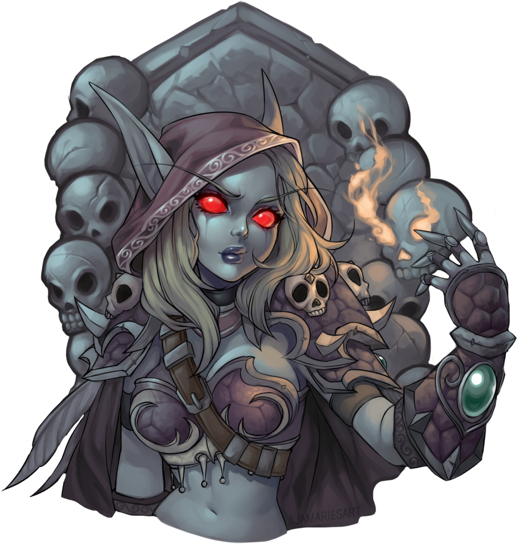 World Of Warcraft Arthas - Wow Sylvanas Chibi (1024x1089), Png Download