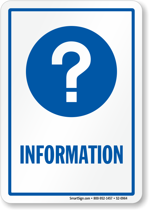 Information Hospital Sign With Question Mark Symbol - Hospital Registration (568x800), Png Download