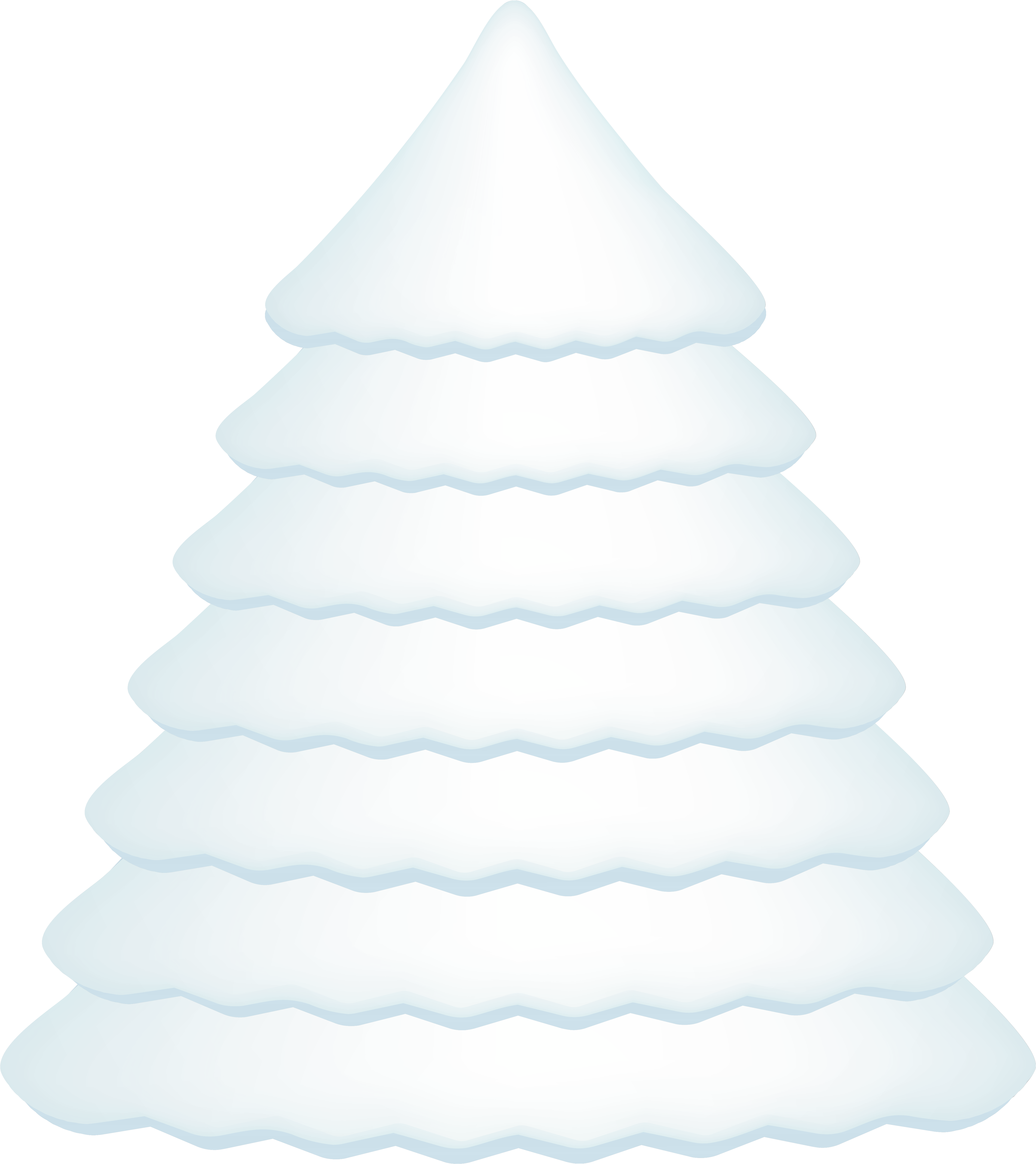 Pine Clipart Snowy - Portable Network Graphics (4928x5536), Png Download