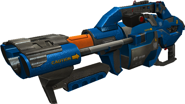 Mk 4 Grenade Launcher - Serious Sam Grenade Launcher (615x366), Png Download