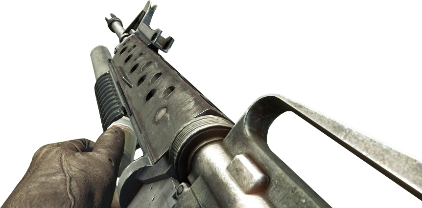 Call Of Duty 4 M16 Png - Black Ops 1 M16 Grenade Launcher (862x426), Png Download