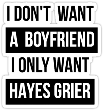 Hayes Grier Shirt - Hayes Grier Is My Boyfriend (375x360), Png Download