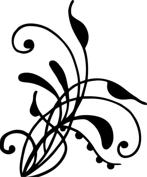 Art,free Vector Graphics - Vine Silhouette (500x605), Png Download