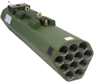Forges De Zeebrugge Rocket System 70mm - Heli Rocket Launcher (485x324), Png Download