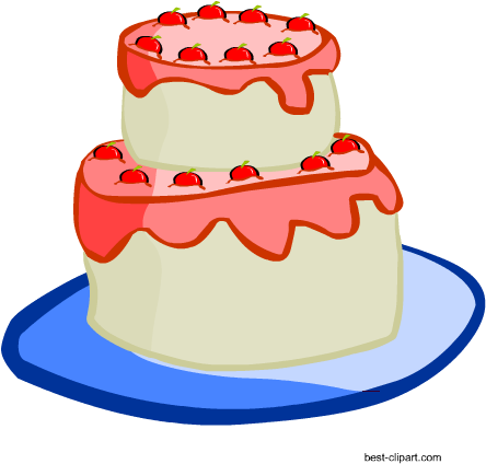 Free Birthday Cake Clip Art - Birthday Cake (450x450), Png Download