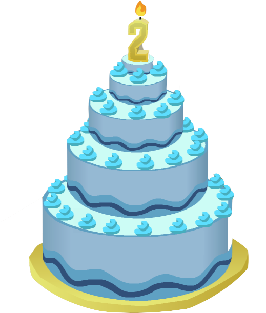 2nd Bday Cake - Animal Jam Birthday Cakes Codes (535x652), Png Download