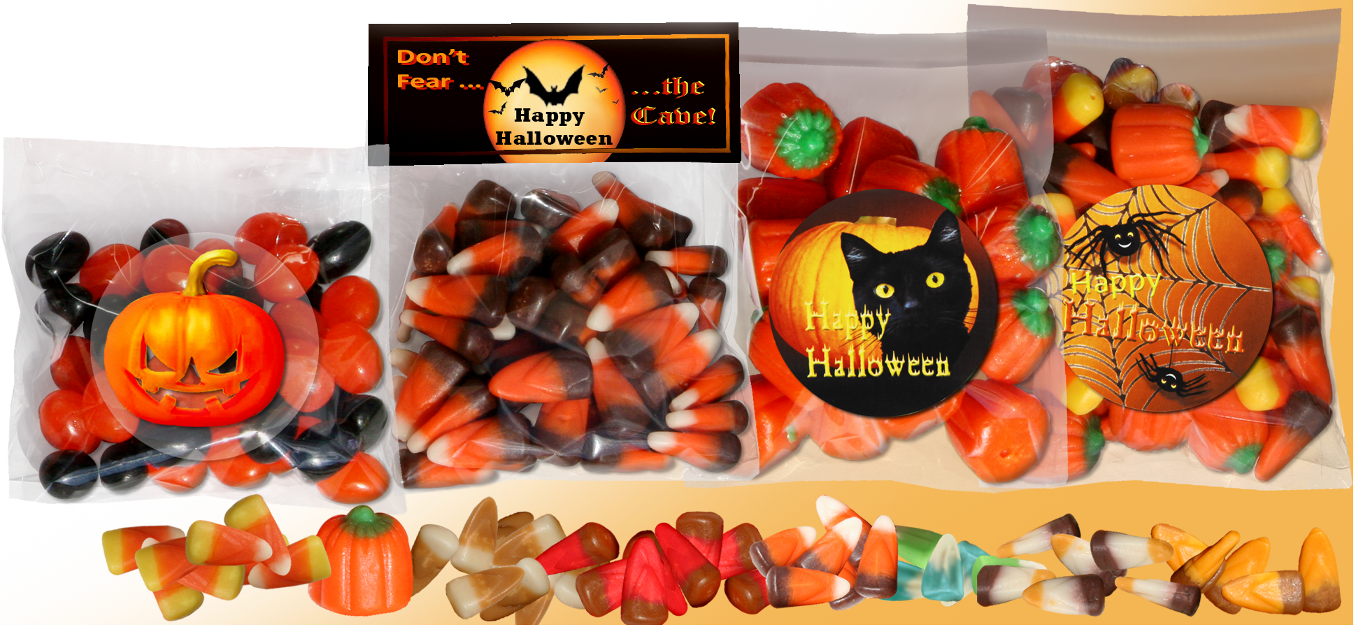 New Bulk Candy In Bags - Halloween Bulk Candy (1939x897), Png Download