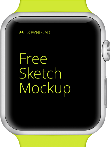 Apple Watch Free Mockup - Apple Watch Mockup Png (800x600), Png Download