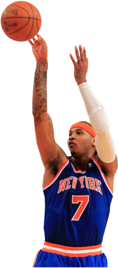 Carmelo Anthony Knicks - Carmelo Anthony No Background (400x600), Png Download