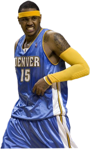 Carmelo Anthony - Transparent Historic Carmelo Anthony (366x600), Png Download