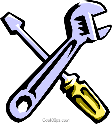 Wrench And Screwdriver Royalty Free Vector Clip Art - Car Care Seminar (434x480), Png Download
