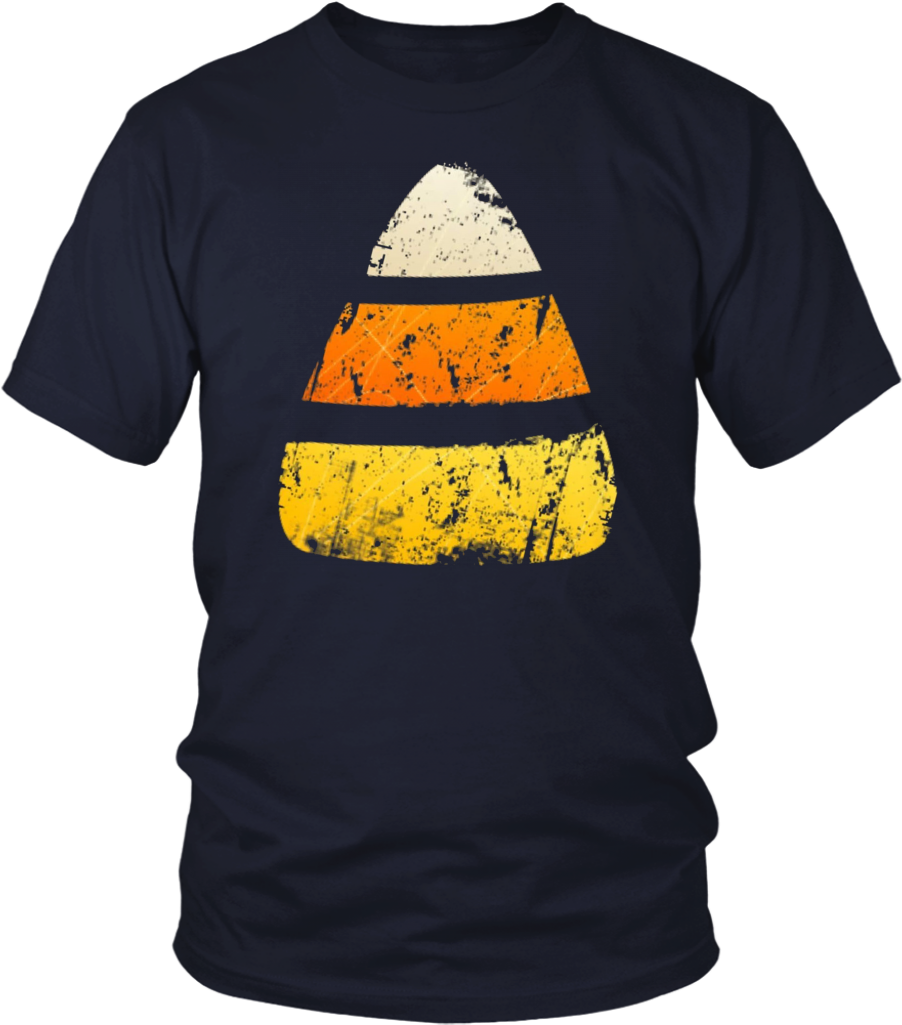 Distressed Halloween Candy Corn T-shirt - Larry Bernandez T Shirt (1024x1024), Png Download