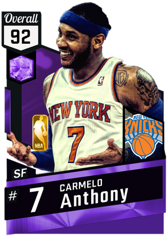 2014 Carmelo Anthony - Nba 2k18 Gilbert Arenas (325x475), Png Download