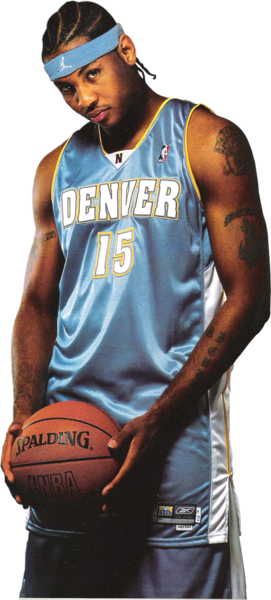 Share This Image - Carmelo Anthony (271x600), Png Download