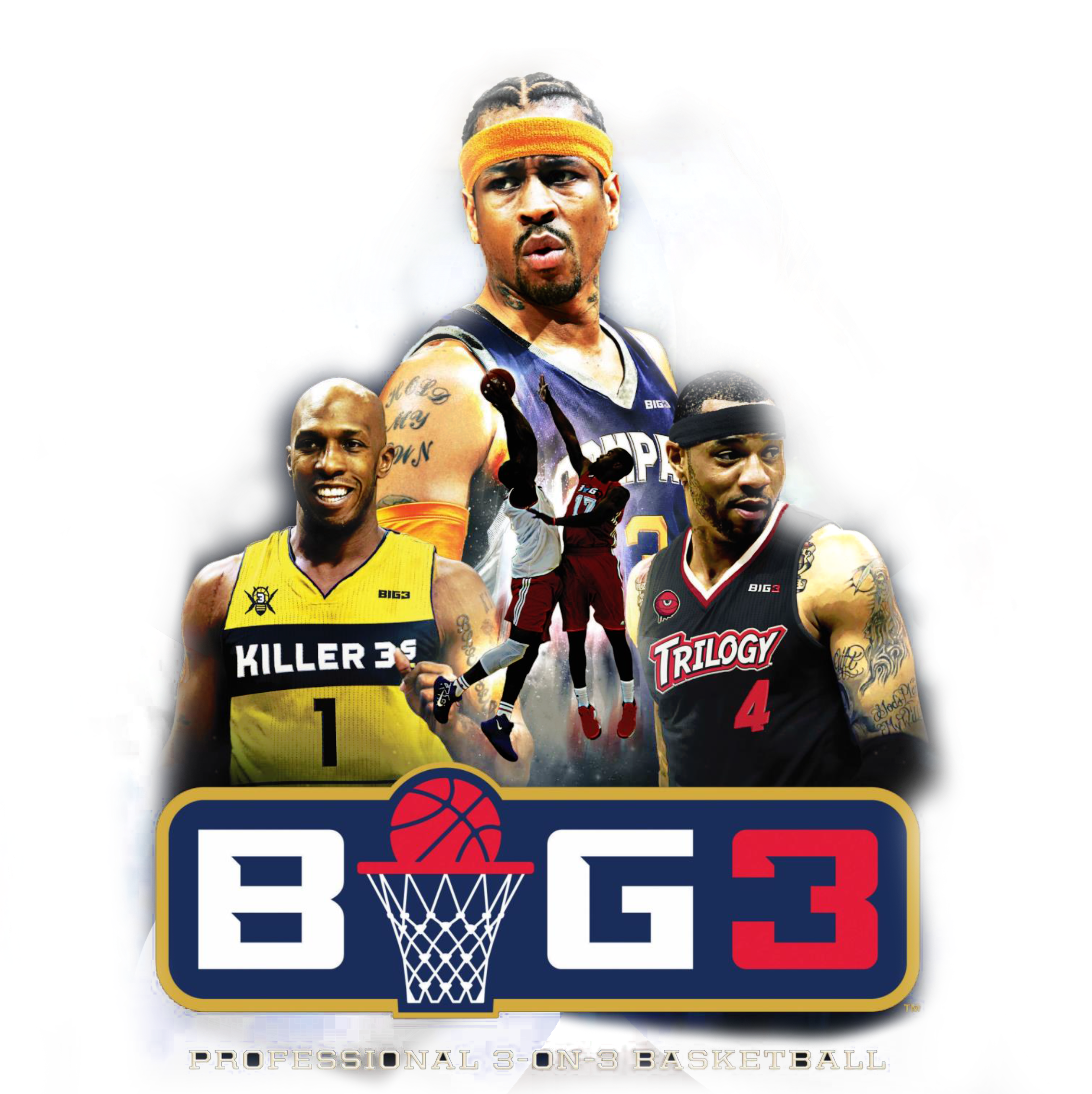Espn Ranks Carmelo Anthony As The 64th Best Player - Big 3 Championship 2018 (2269x2447), Png Download
