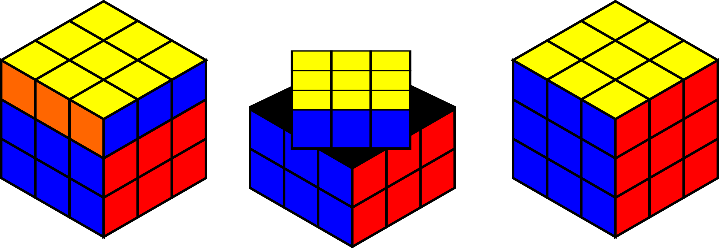 This Free Icons Png Design Of Rubik's Cube Solving (2400x830), Png Download