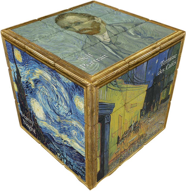 V-cube 3 Flat - V Cube Van Gogh (640x640), Png Download
