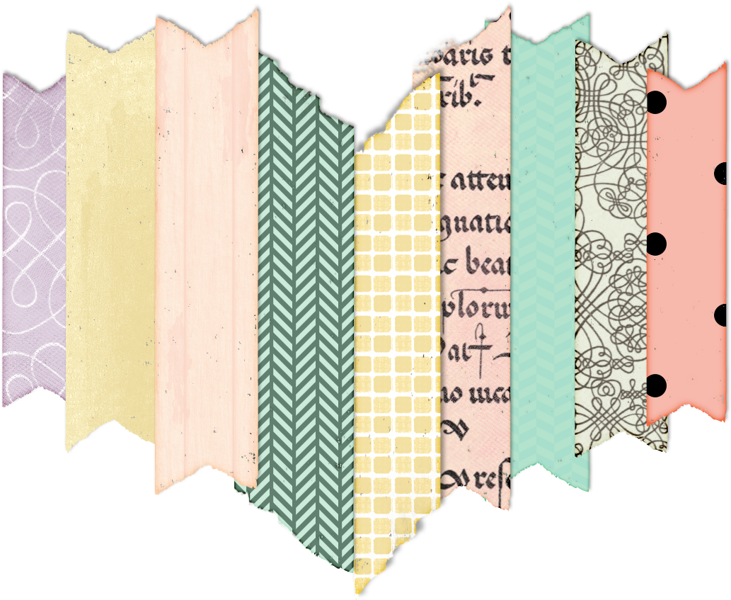 Heart Digital Embellishment - Paper (1070x873), Png Download