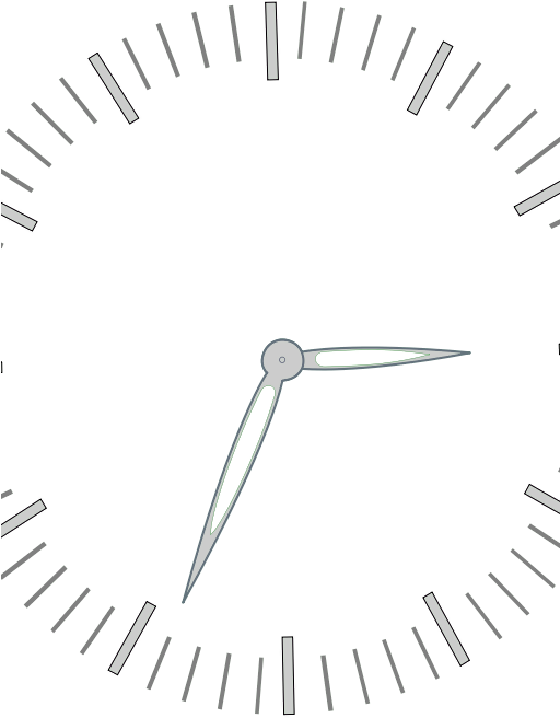 Reloj Graduiation Minutos - Transparent Clock No Hands (511x800), Png Download