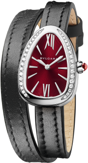 Reloj Serpenti Con Caja En Acero Inoxidable Con Diamantes - Bvlgari Serpenti 18k Rose Gold & Diamond Watch (505x394), Png Download