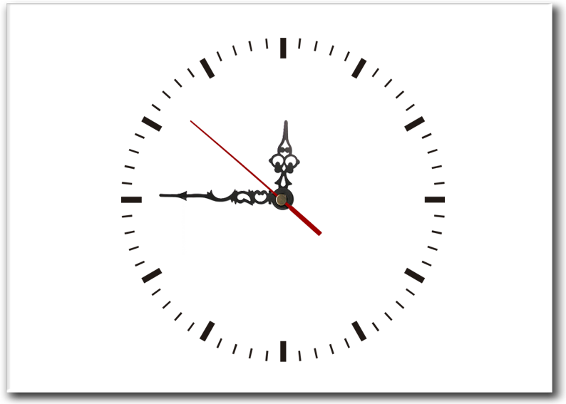 Aguja Reloj Png - Clock (794x567), Png Download