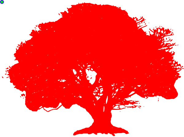 Big Old Tree Silhouette (600x449), Png Download