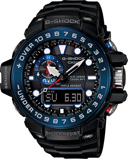 Gwn1000b-1b - Casio G-shock Gulfmaster Gwn-1000b-1b Watch (410x510), Png Download