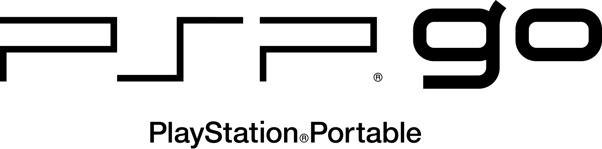 Psp Go - Playstation Portable Logo (2000x495), Png Download
