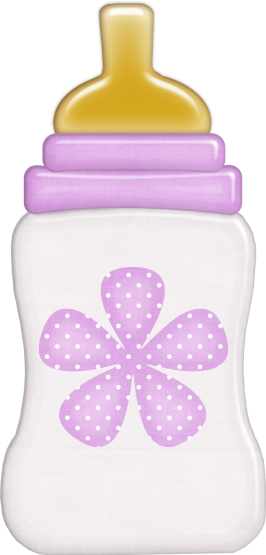 Bottle3 - Purple Baby Bottle Clipart (266x555), Png Download
