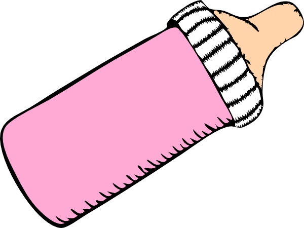 How To Set Use Pink Baby Bottle Clipart (600x450), Png Download