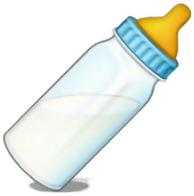 Bottle Emoji Png - Baby Bottle (624x632), Png Download
