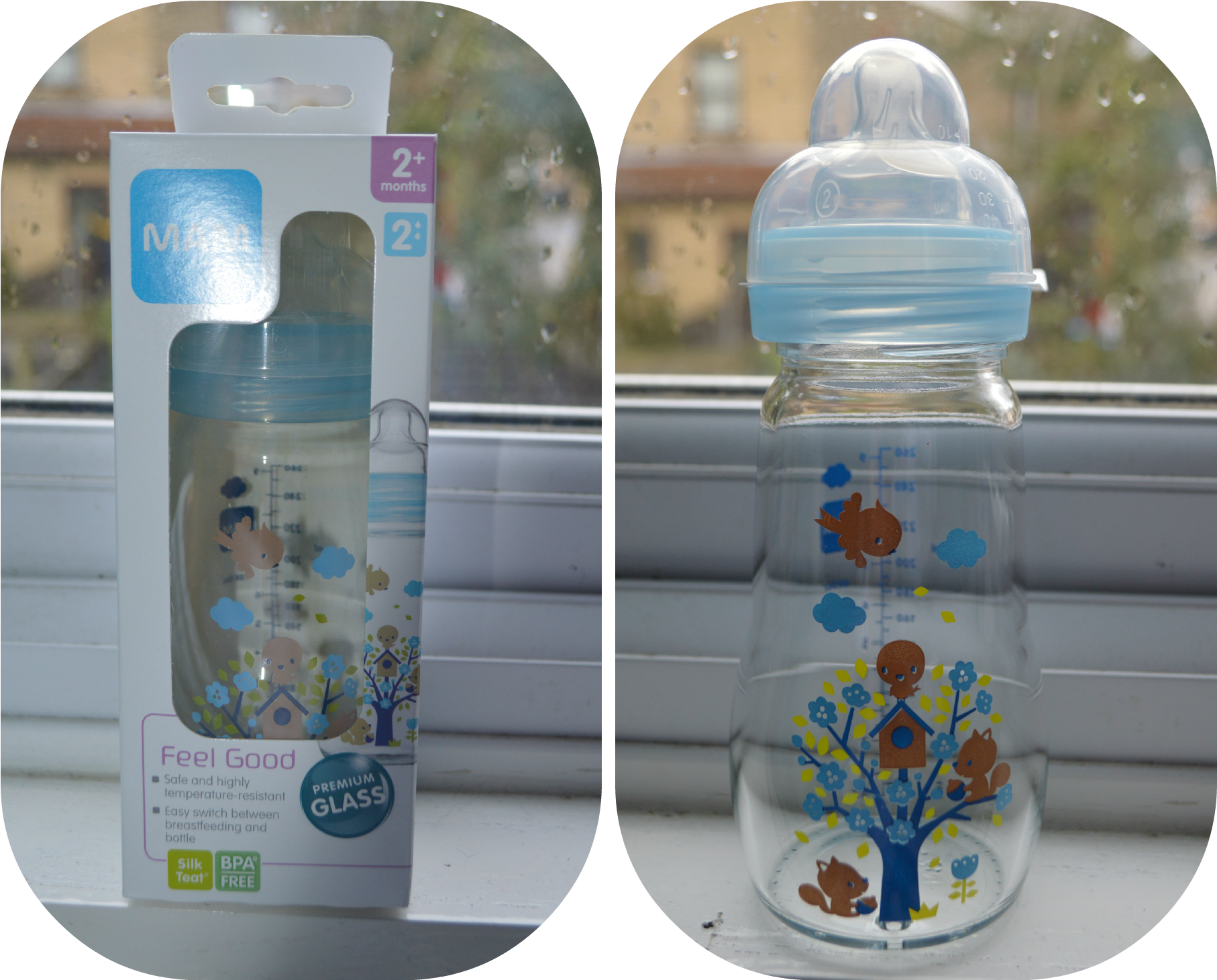 Mam Glass Bottle - Mam Baby Glass Bottles (1853x1500), Png Download