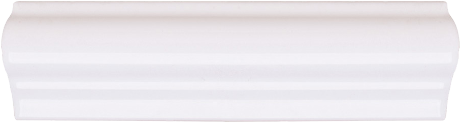 White Ceramic Gloss Wall Border Tile Image - Ivory (965x965), Png Download